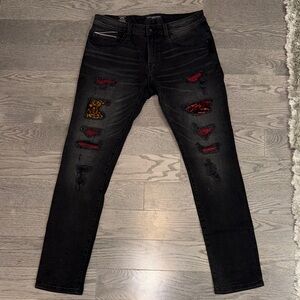 Stylish Black Distressed Men's Jeans